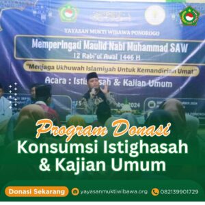Program Donasi Santunan dan Bingkisan Anak Yatim Yayasan Mukti Wibawa Ponorogo