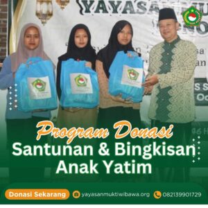 Program Donasi Santunan dan Bingkisan Anak Yatim Yayasan Mukti Wibawa Ponorogo